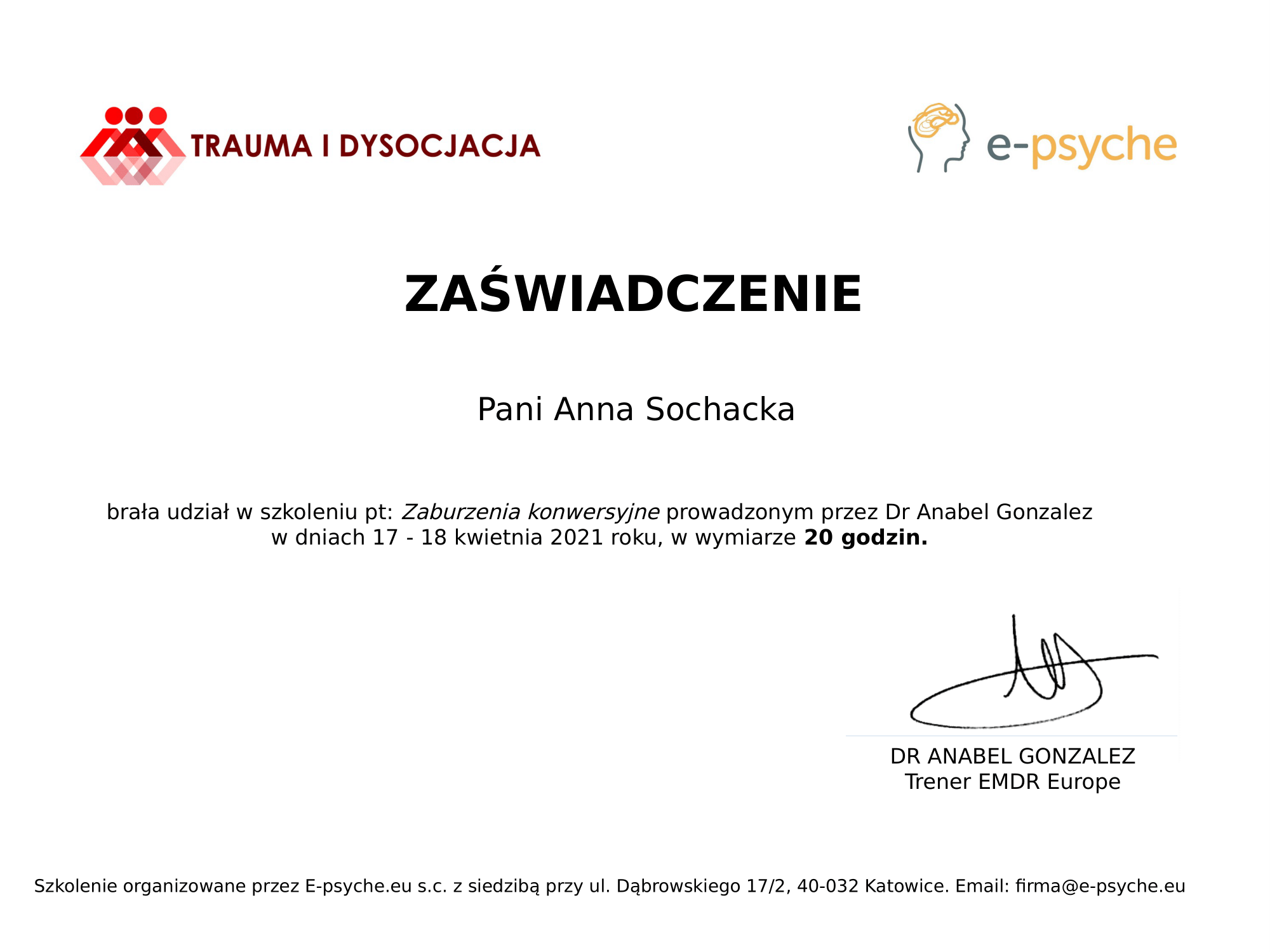 2021 EPSYCHE GONZALES ZABURZENIA KONWERSYJNE-1